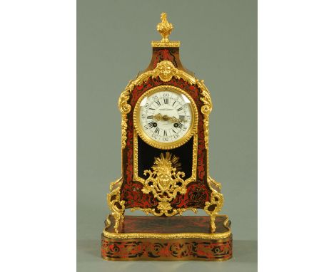 Parkinson &amp; Frodsham, London, a late 19th century "Buhl" case with gilt metal mounts, the enamel dial with Roman and Arab