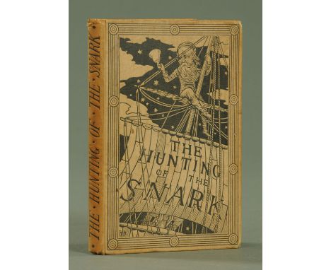 Lewis Carroll: "The Hunting of The Snark (An Agony in 8 Fits)", first edition, published Macmillan and Co. 1876, cloth bound,