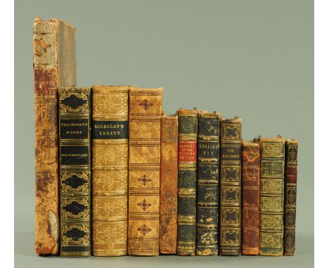 Eleven antiquarian books, to include "Letters of Lady Rachel Russell From the Manuscript In the Library of Woburn Abbey" (177