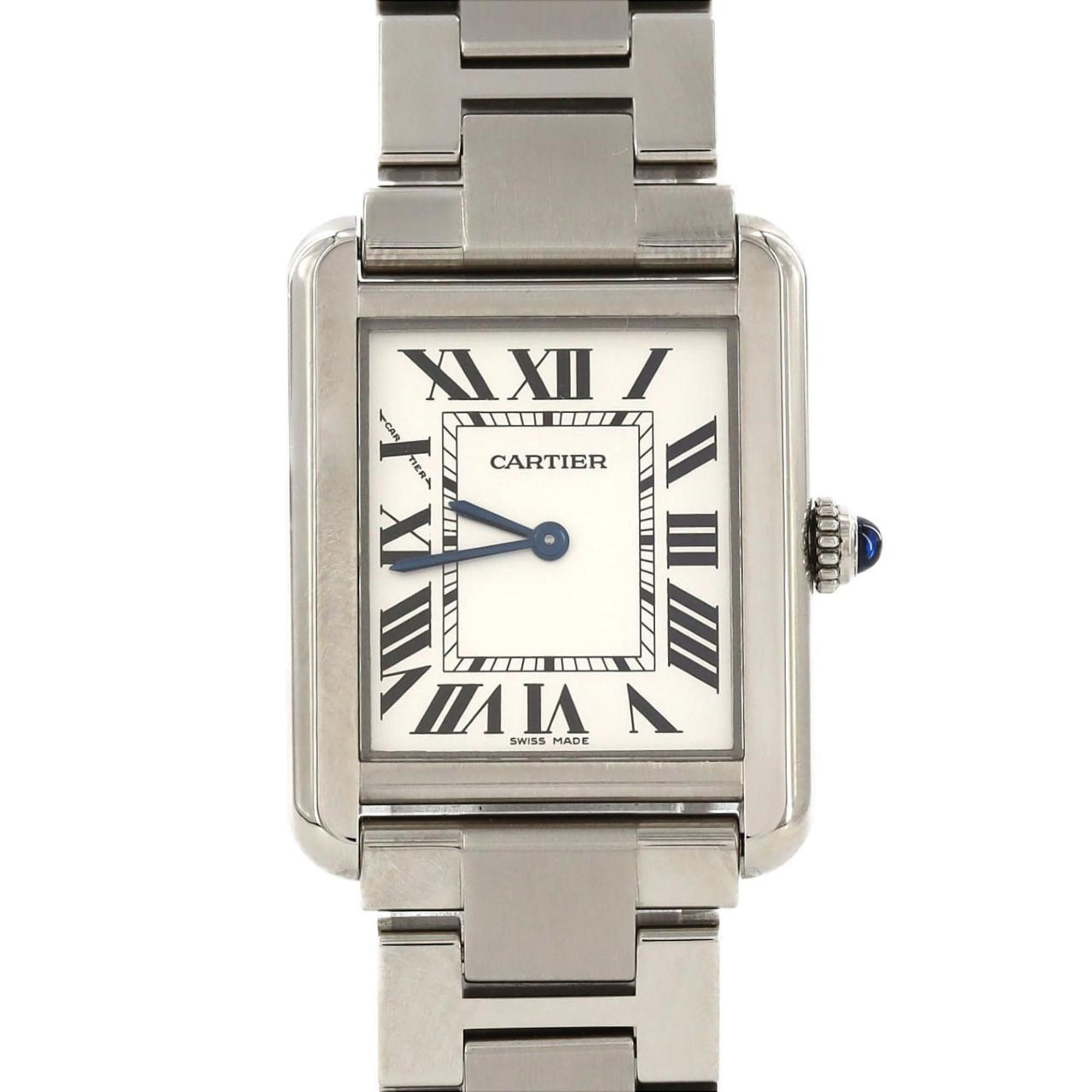 Cartier Tank Solo SM W5200013 Stainless Steel Quartz Watch