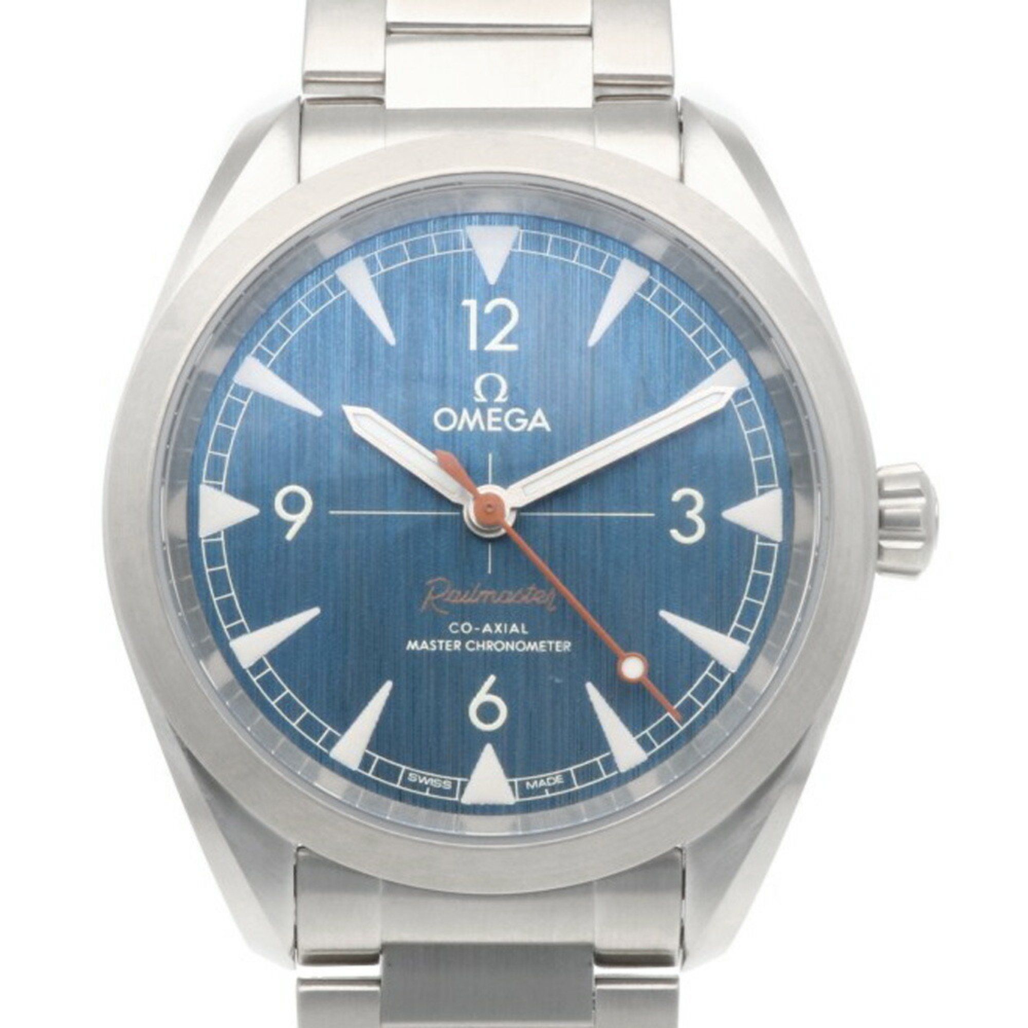 Omega Railstar watch, stainless steel automatic, men's OMEGA