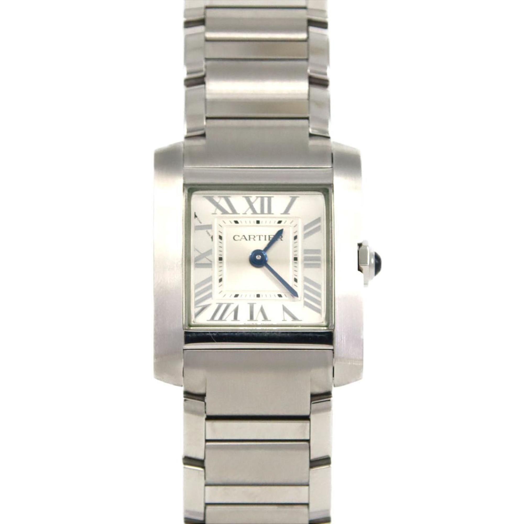 Cartier Tank Française SM WSTA0065 Stainless Steel Quartz Watch