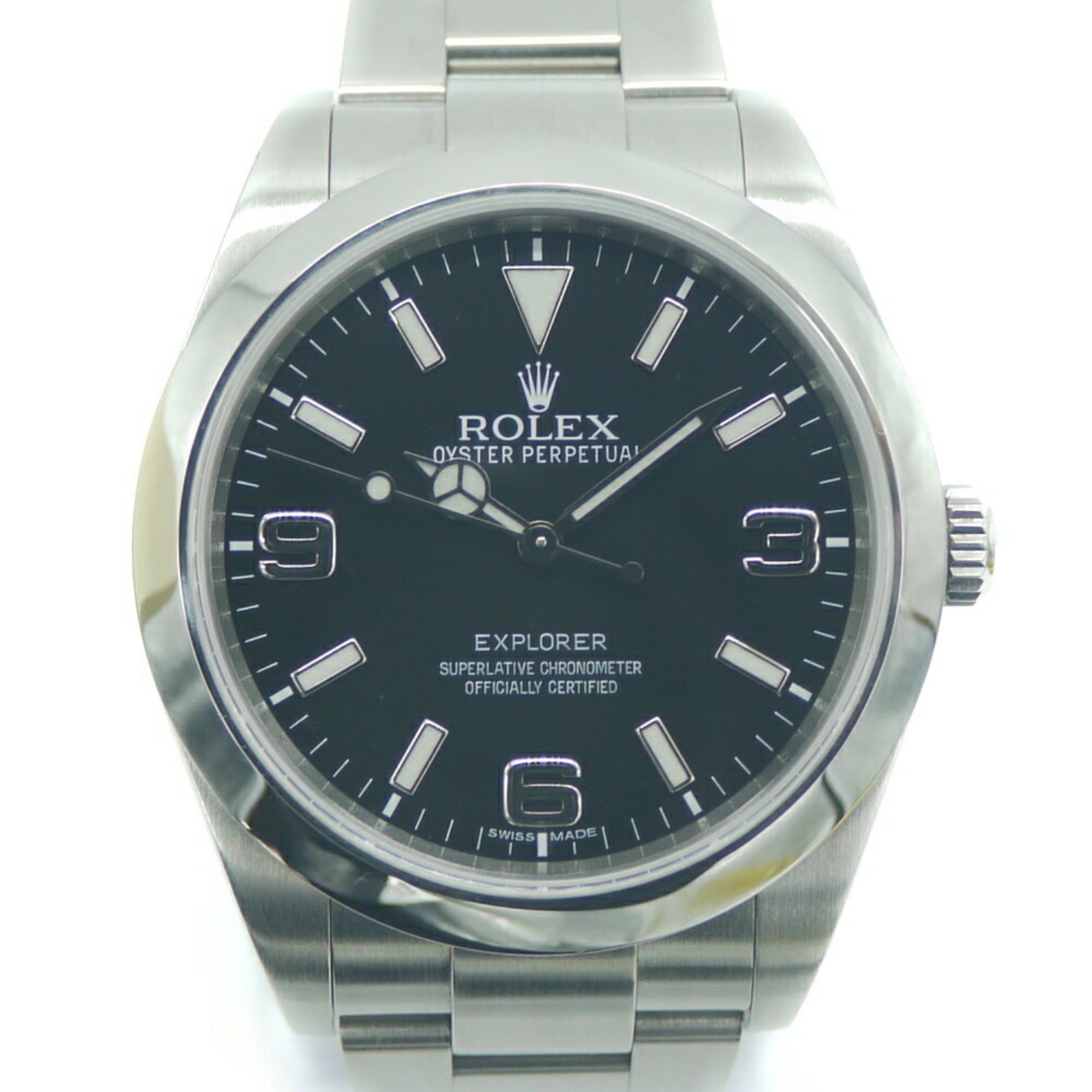 ROLEX Rolex Explorer 1 214270 Random Roulette SS Automatic Watch Black Dial