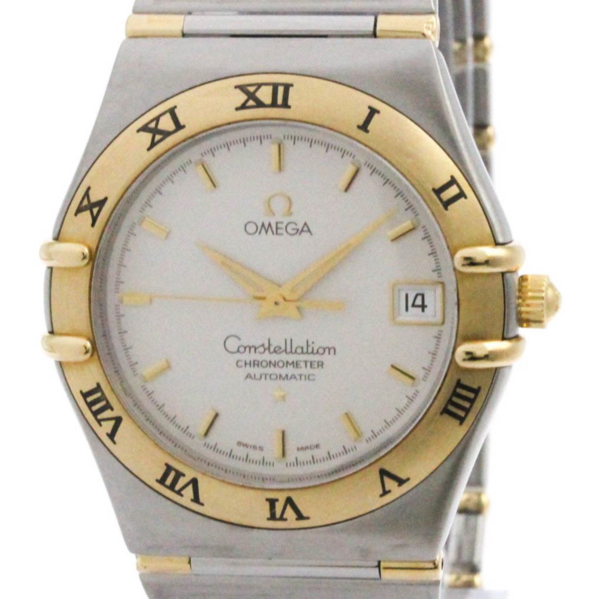 OMEGA Constellation 18K Gold Steel Automatic Watch 1302.30