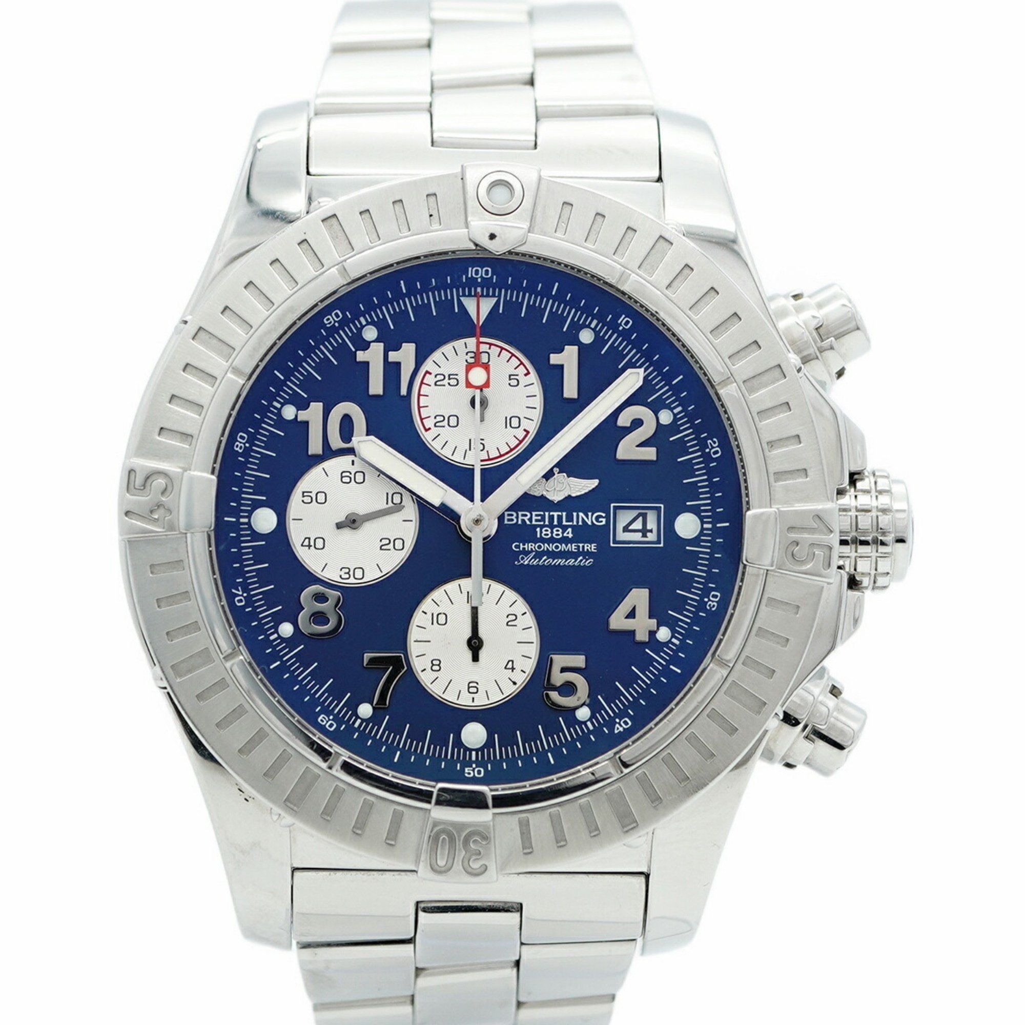 Breitling Super Avenger A13370 Navy Dial Men's Watch