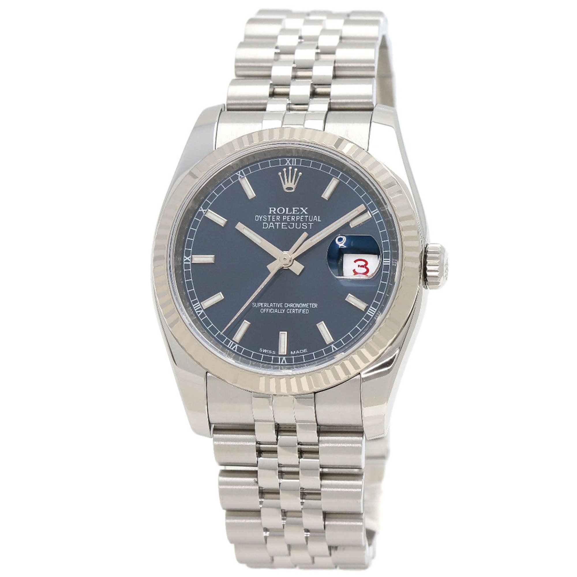 Rolex 116234 Datejust Watch Stainless Steel SS K18WG Men's ROLEX