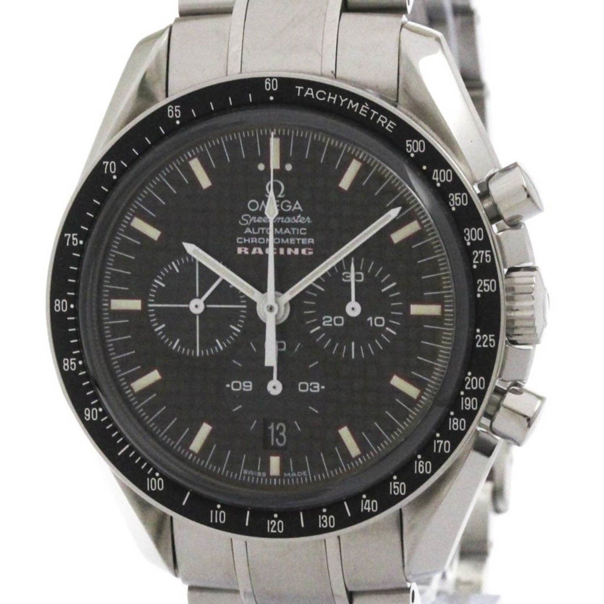 OMEGA Speedmaster Racing Chronograph Carbon Dial Watch 3552.59 Polished