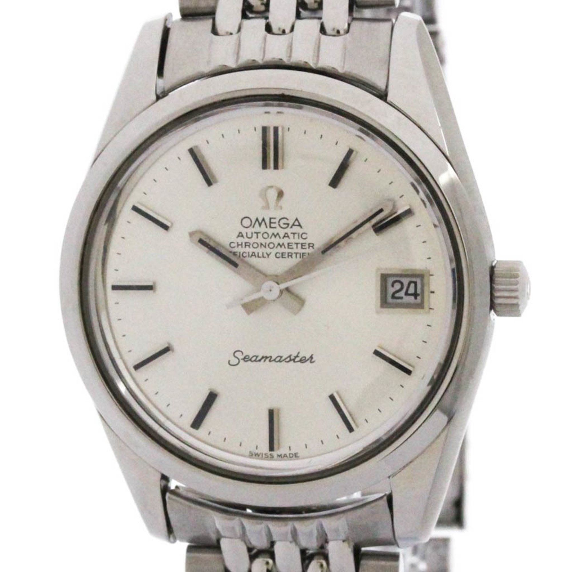 OMEGA Seamaster Chronometer Rice Bracelet Cal 1011 Watch 168.0061 Vintage