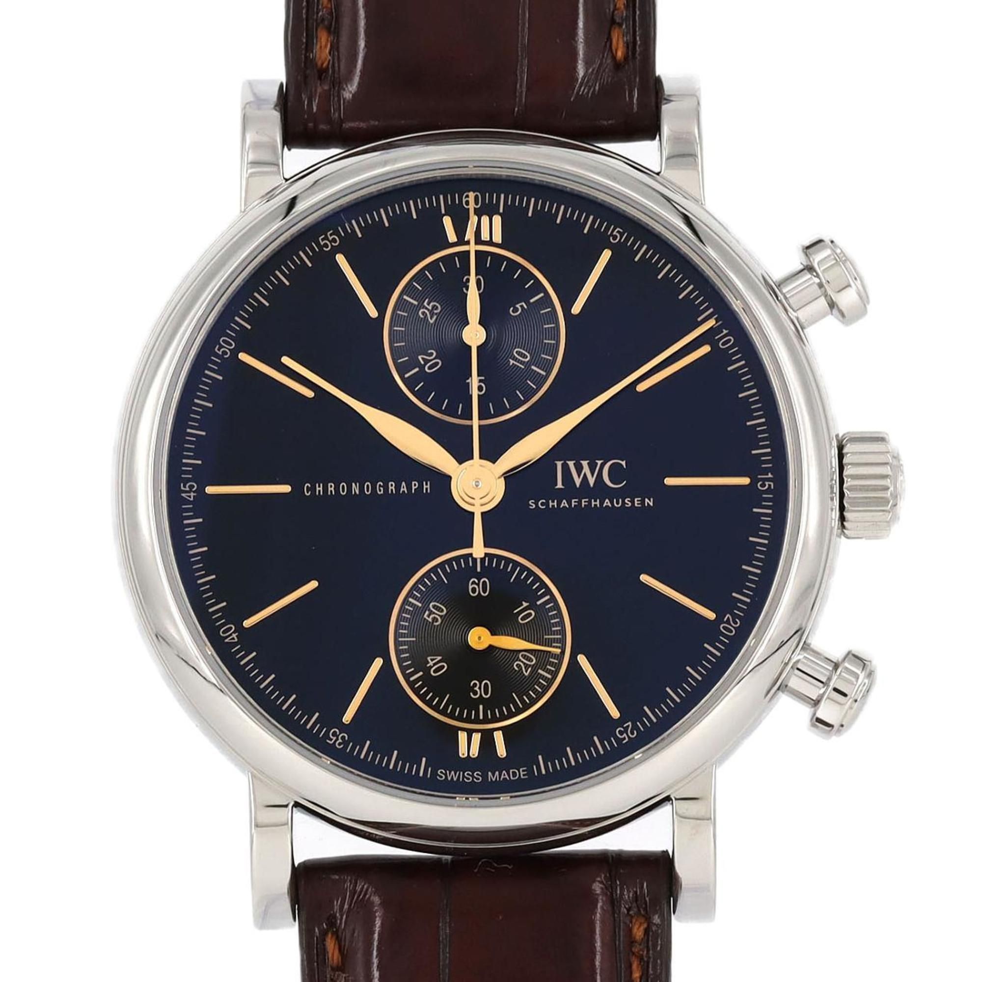IWC Portofino Chronograph 39 IW391404 SS Wristwatch Automatic