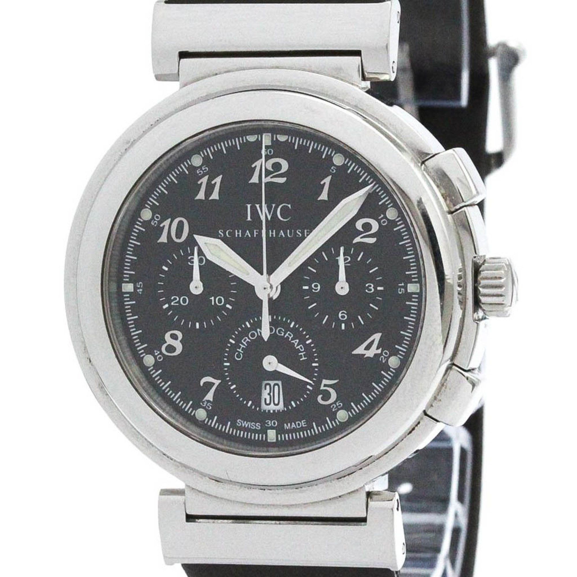 Polished IWC Da Vinci SL Chronograph Steel Quartz Watch IW372810
