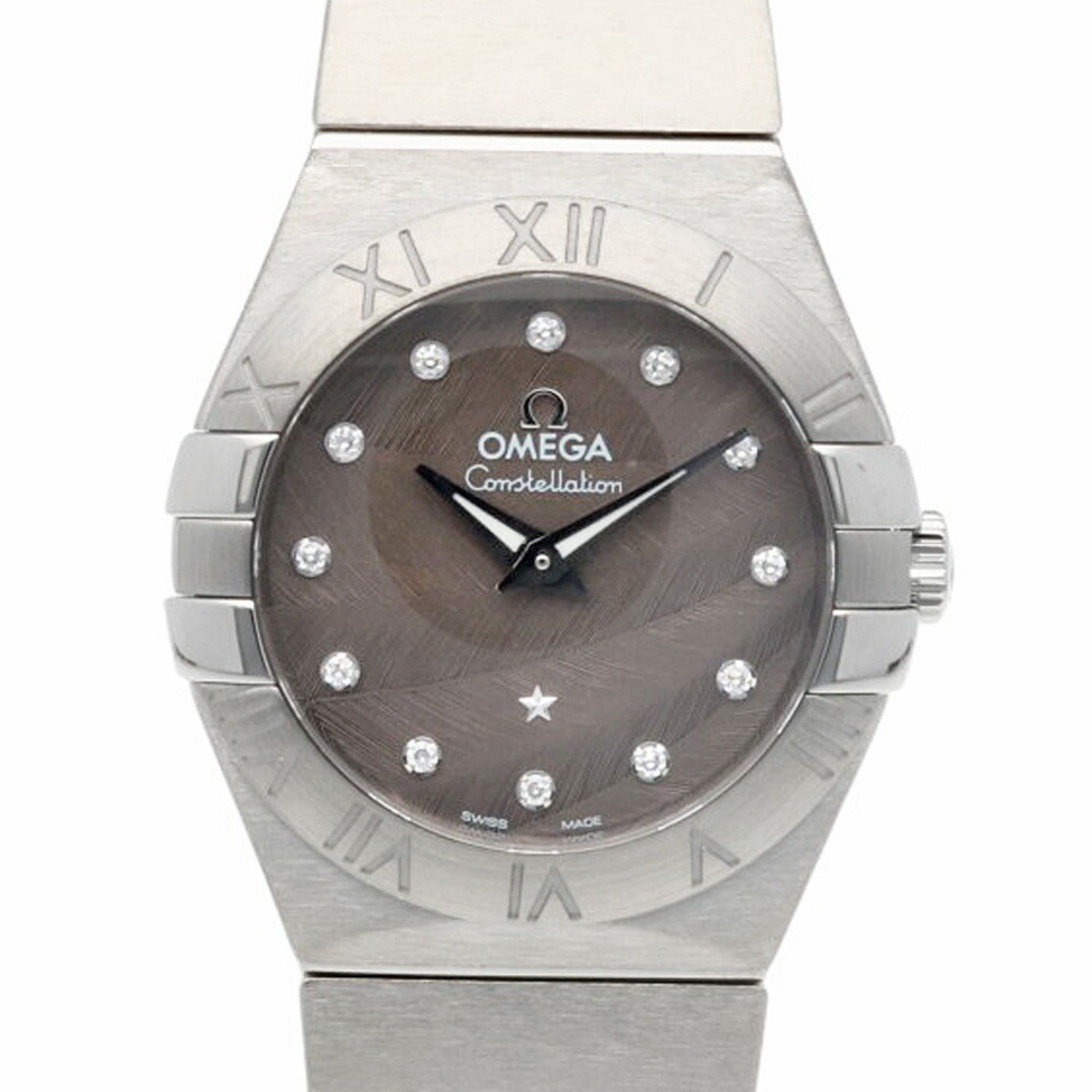 Omega Constellation Watch, Stainless Steel, 12310276056001, Quartz, Women's, OMEGA, 12P Diamond