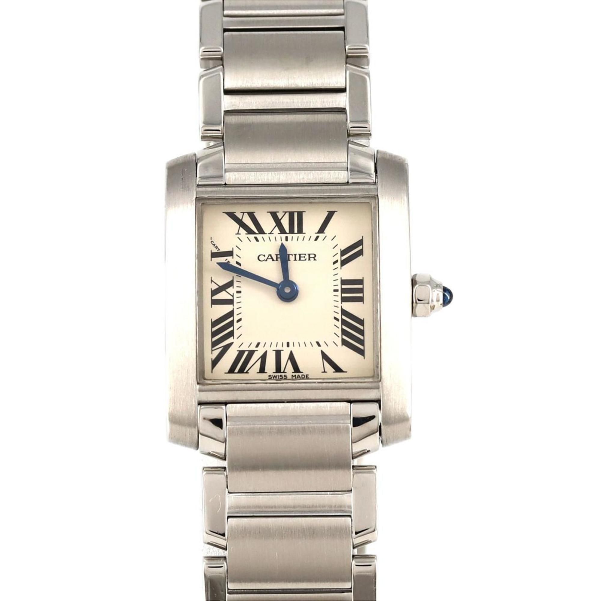 Cartier Tank Francaise SM W51008Q3 SS Wristwatch Quartz