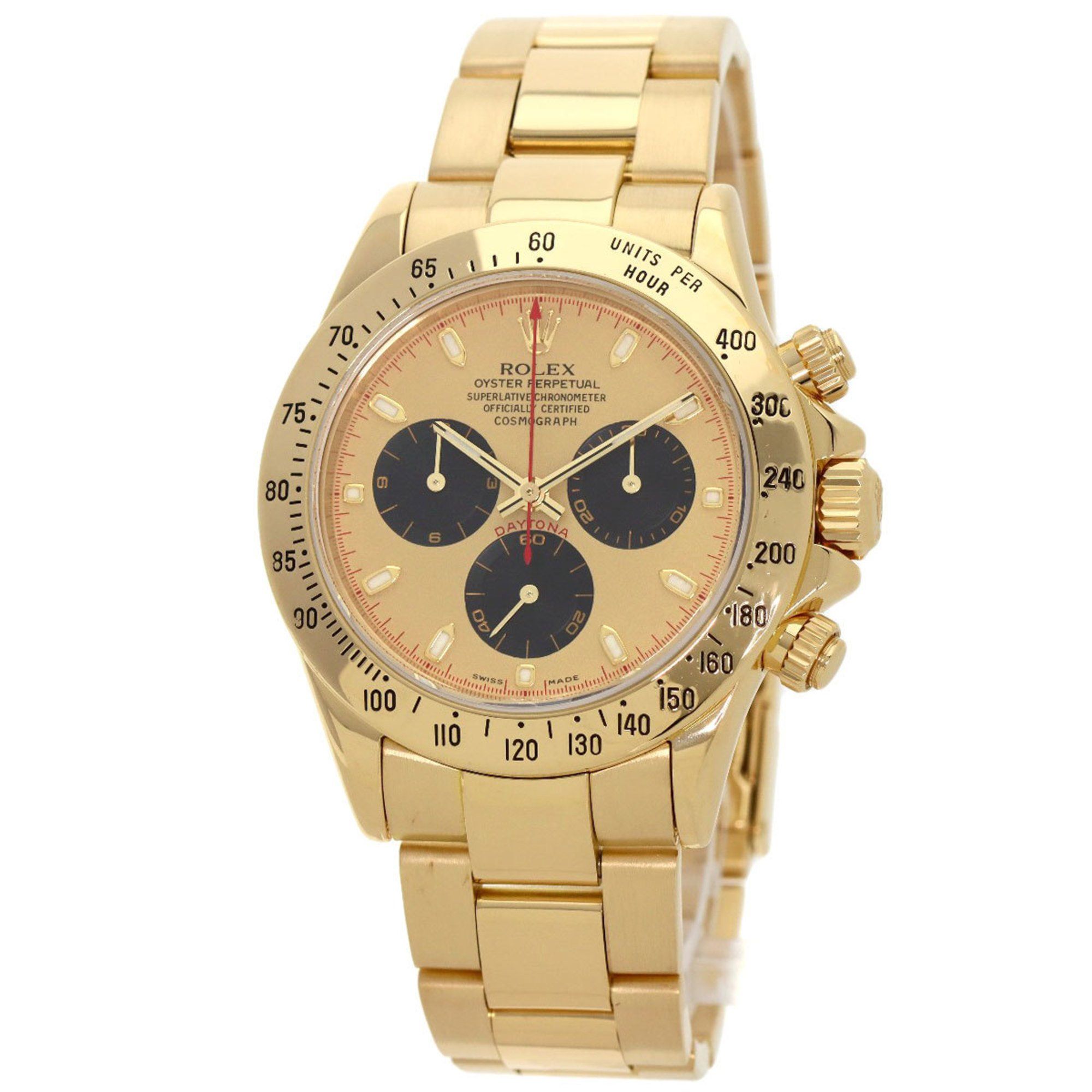Rolex Cosmograph Daytona 116528 Watch, 18K Yellow Gold, Men's