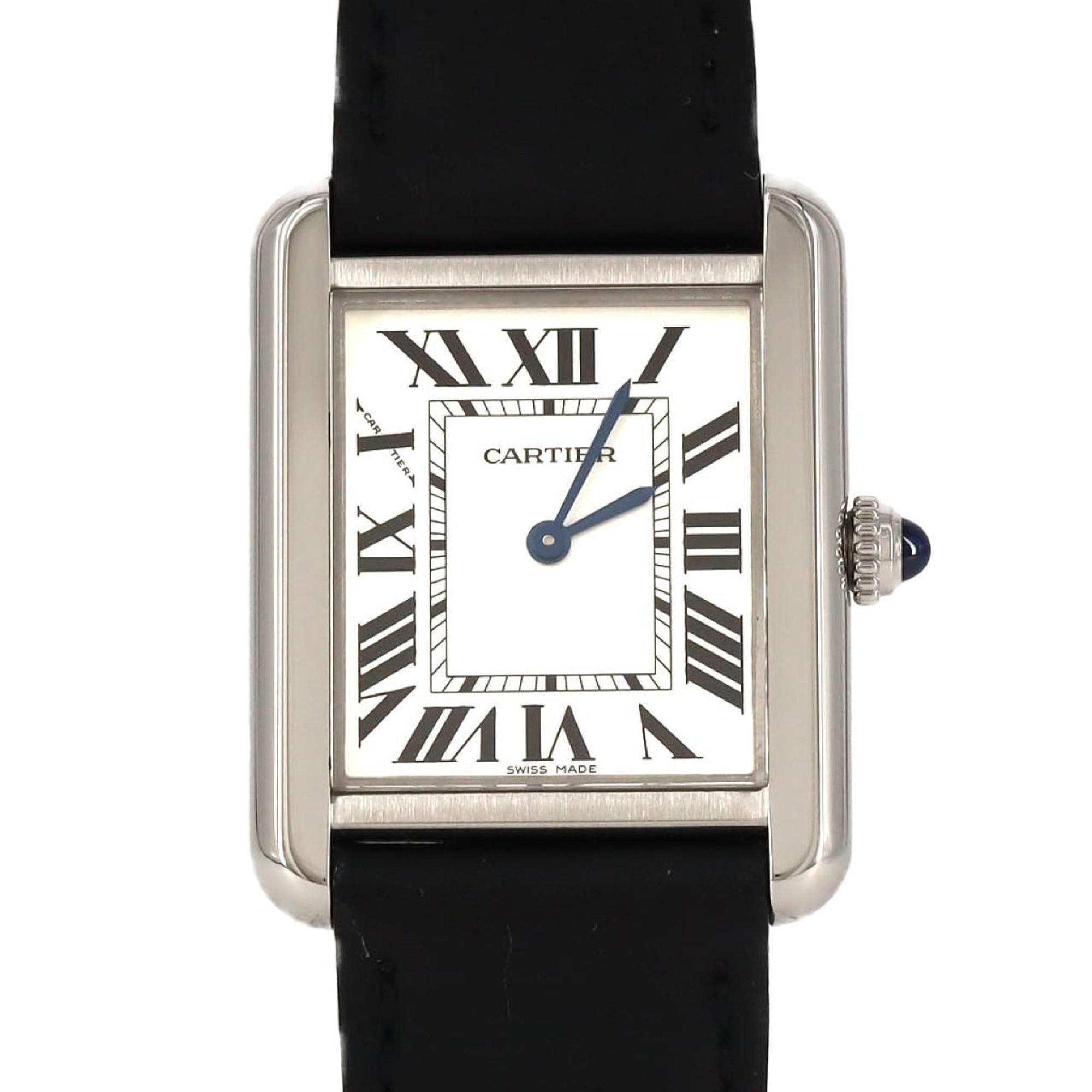 Cartier Tank Solo SM W5200005 Stainless Steel Quartz Watch