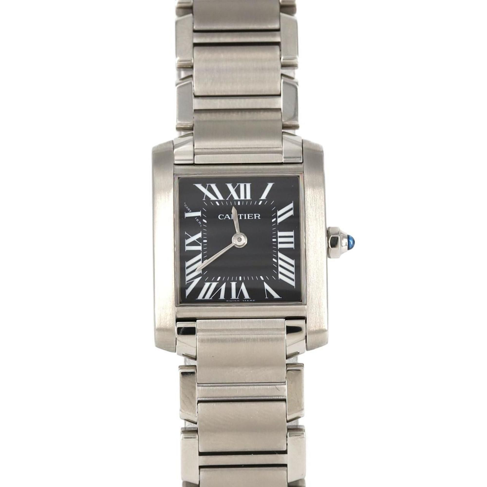 Cartier Tank Francaise SM W51026Q3 SS Wristwatch Quartz