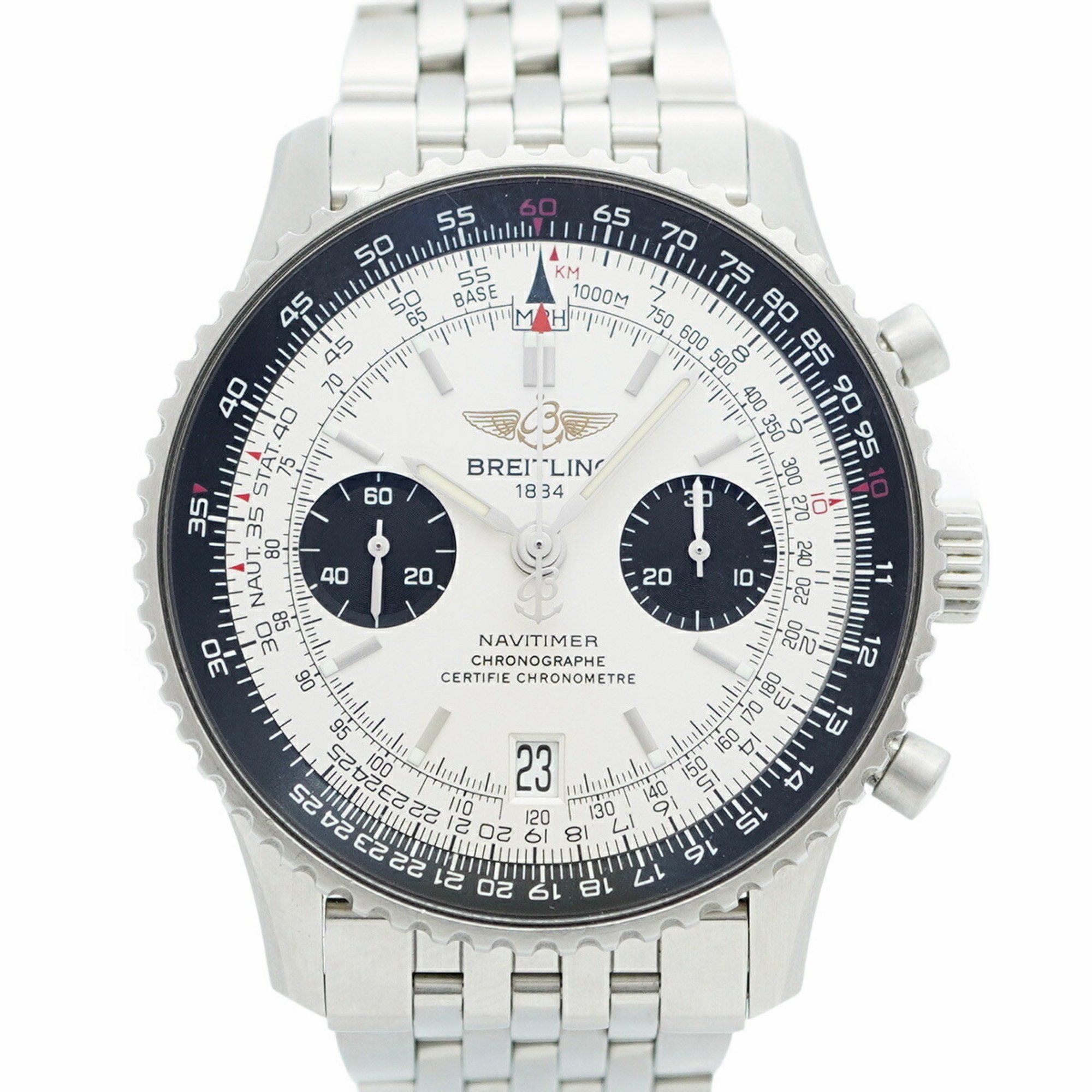 Breitling Navitimer A23330 Silver Dial Men's Watch