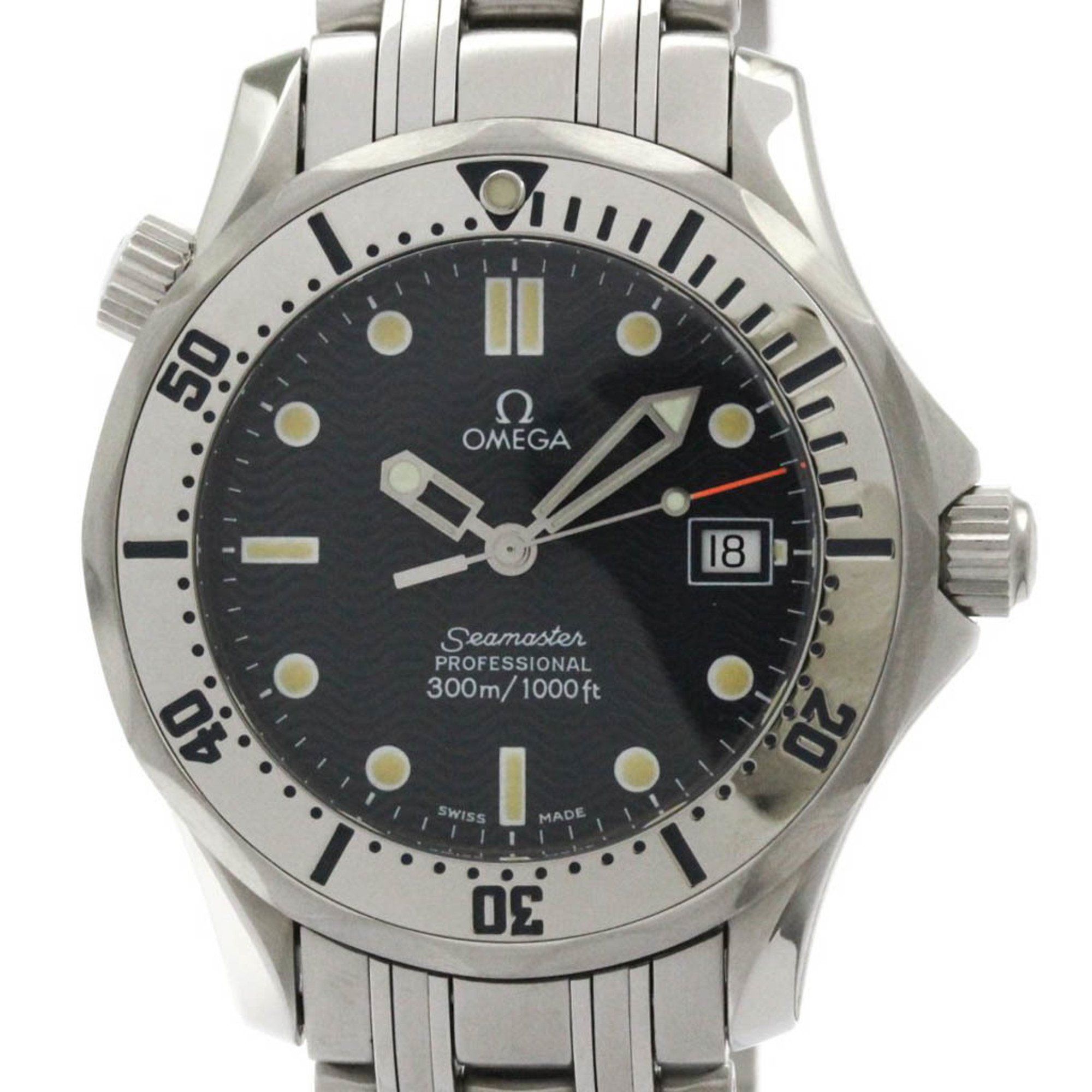 OMEGA Seamaster Professional 300M Steel Mid Size Watch 2562.80 Polished