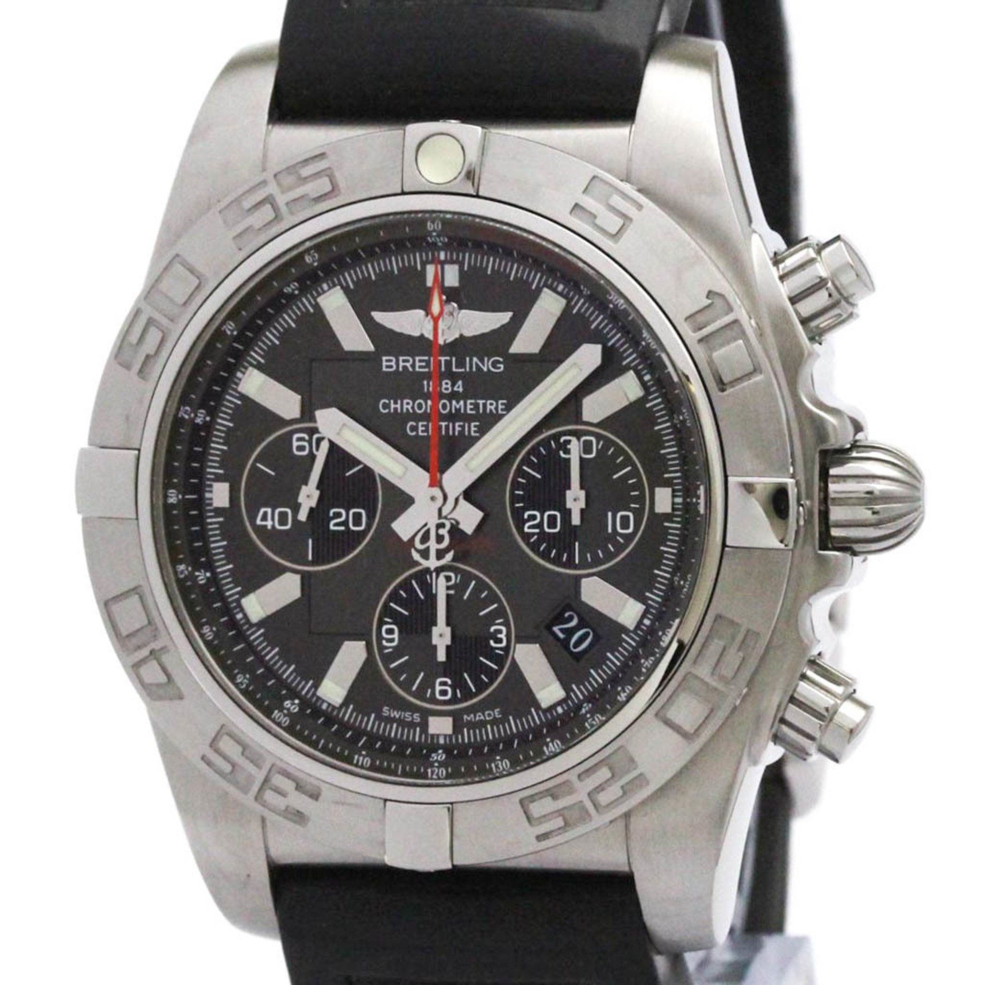 BREITLING Chronomat 44 Steel Automatic Mens Watch AB0110 Polished