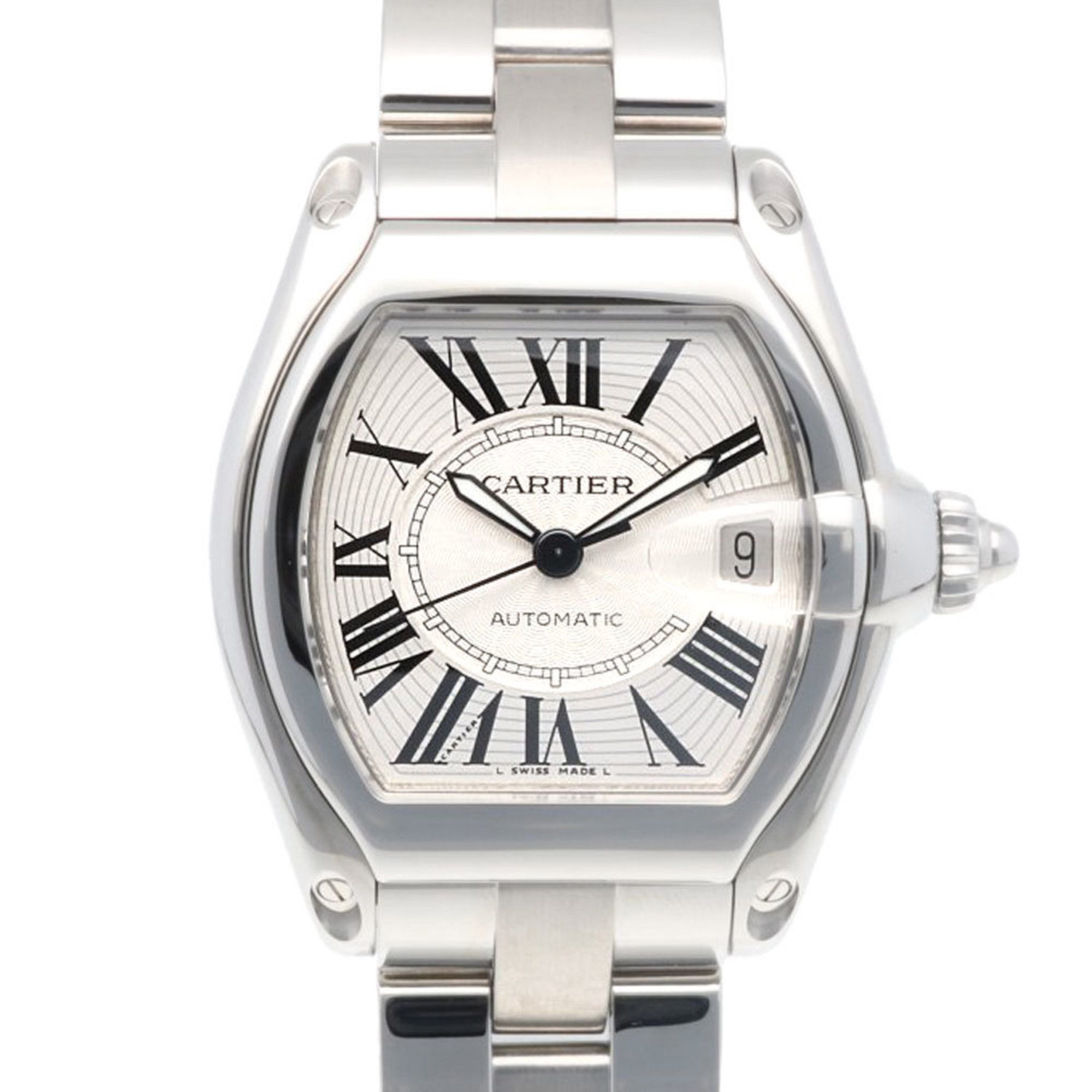 Cartier Roadster LM Watch, Stainless Steel, W62025V3 (2510), Automatic, Overhauled and Refinished, M