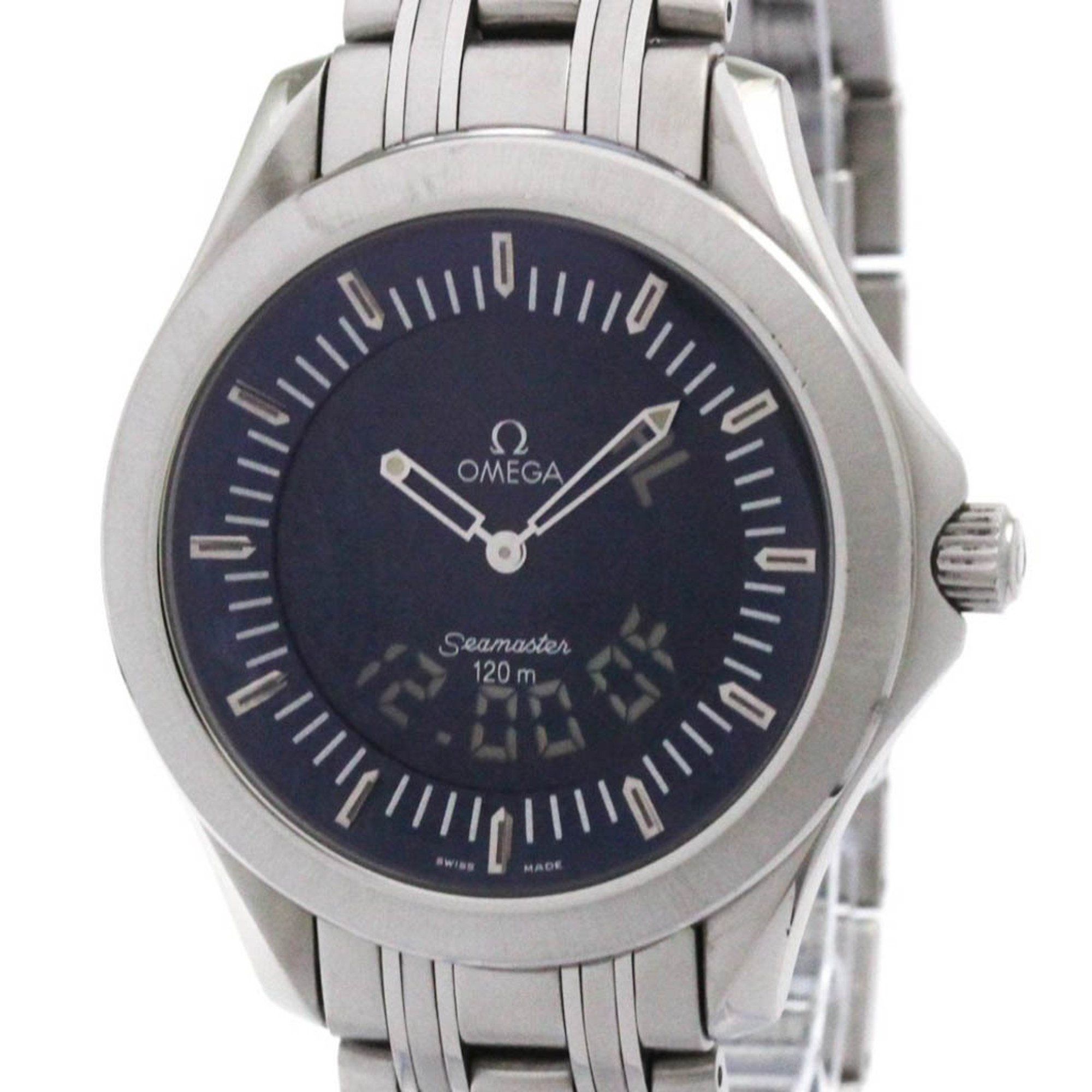 OMEGA Seamaster 120M Multifunction Steel Mens Watch 2521.81 Polished