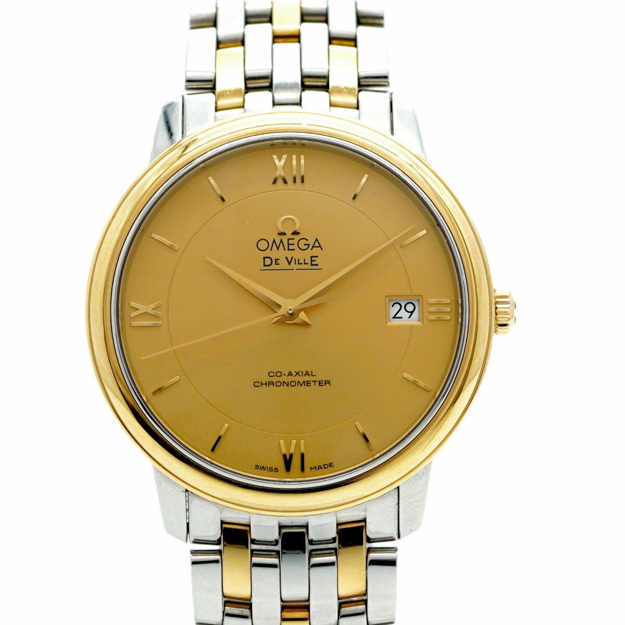 Omega De Ville 424.20.37.20.08.001 Gold Dial Men's Watch