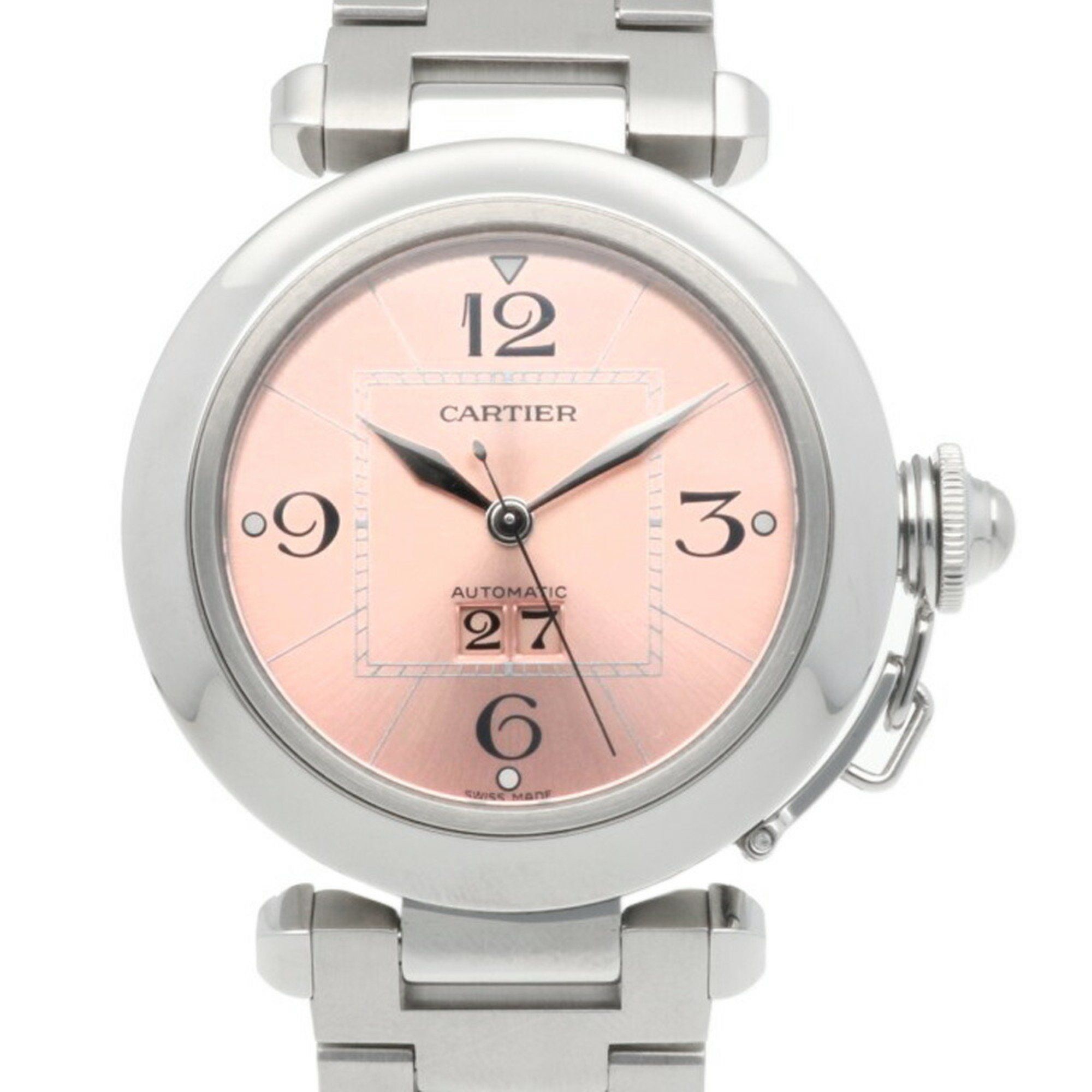 Cartier Pasha Big Date Watch, Stainless Steel, Automatic, Unisex, Overhauled