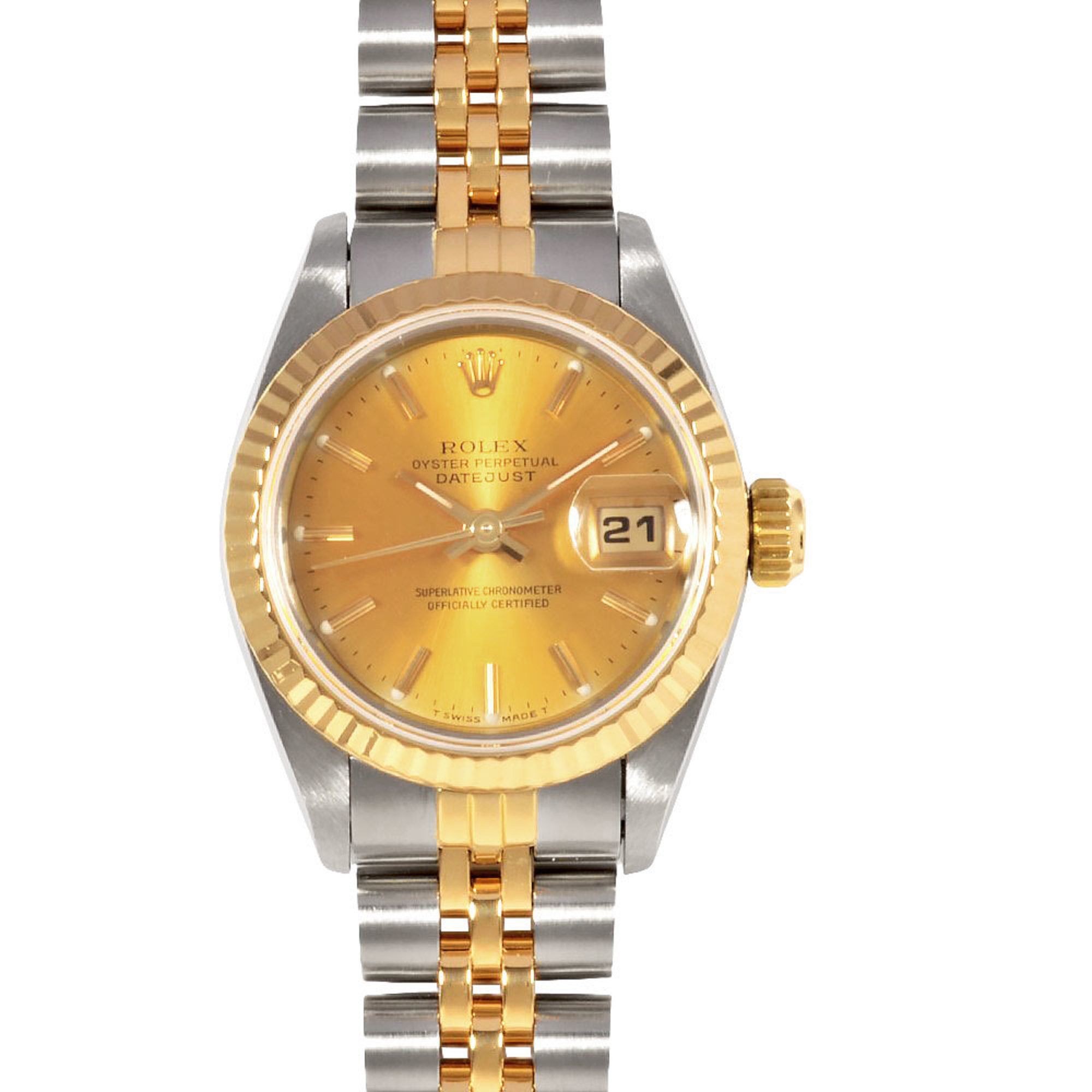 Rolex ROLEX 68173 Datejust E series (manufactured around 1990-1991) Automatic wristwatch with gold d