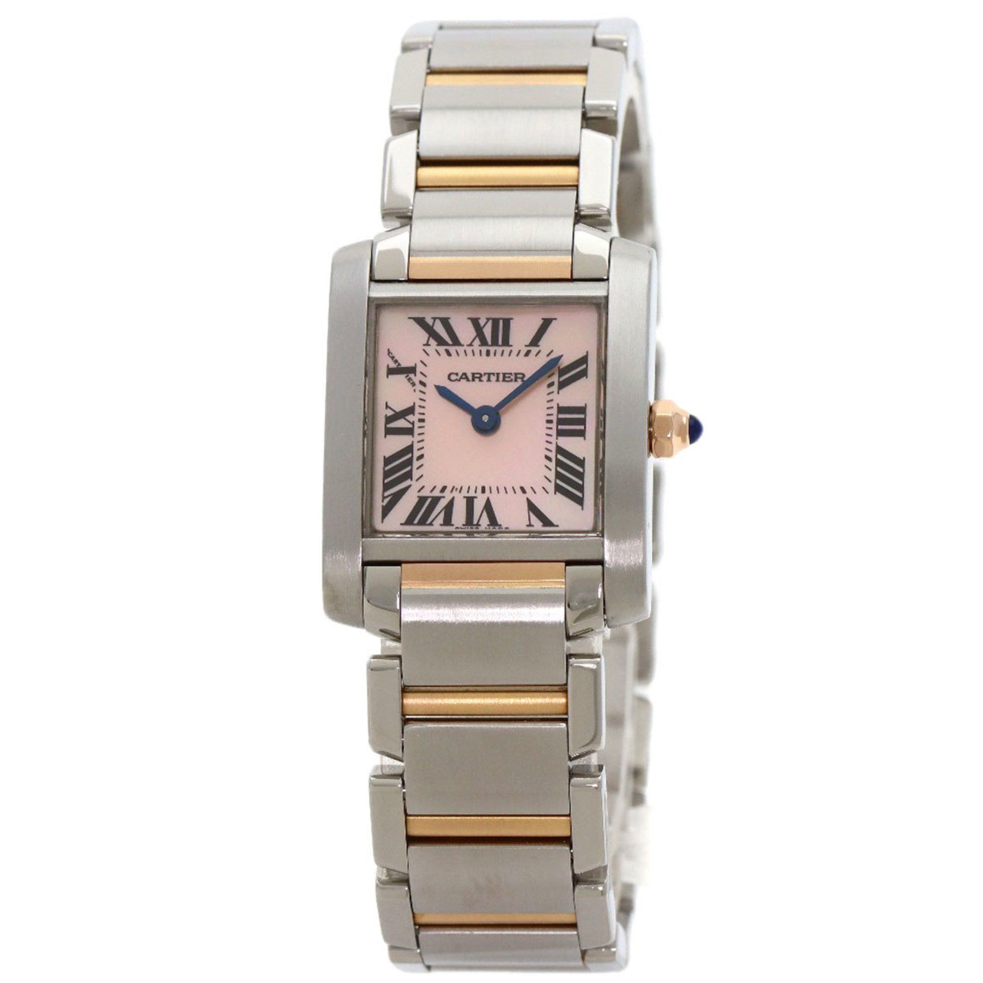 Cartier W51027Q4 Tank Francaise SM Watch Stainless Steel SSxK18PG Ladies CARTIER
