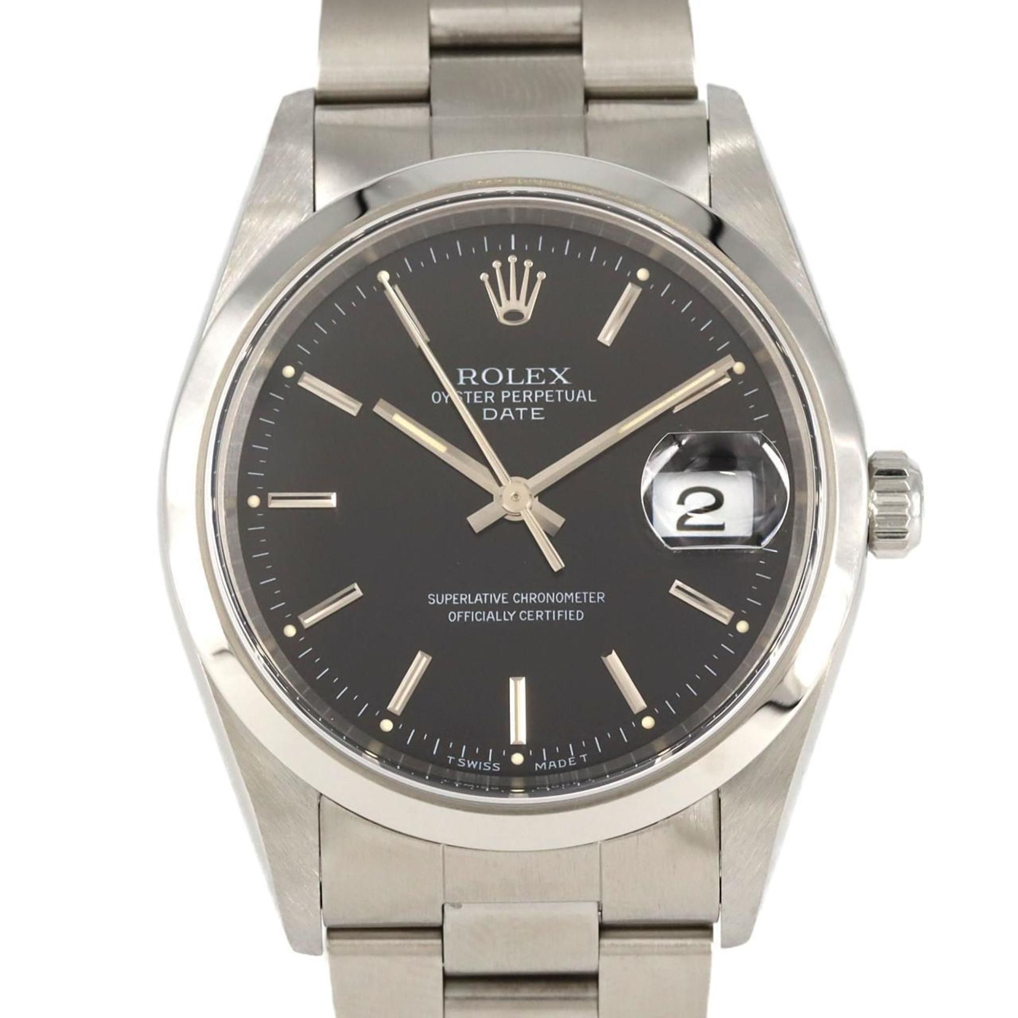 Rolex Oyster Perpetual Date 15200 Stainless Steel Automatic Watch, U-Serial Number