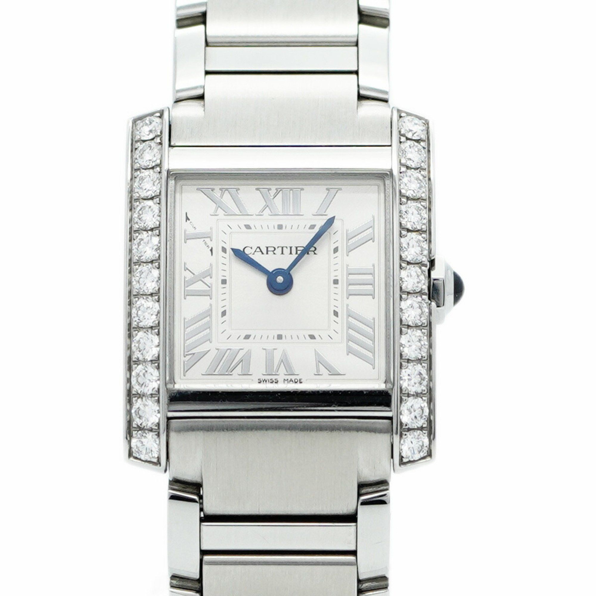 Cartier Tank Française SM W4TA0029 Silver Dial Women's Watch