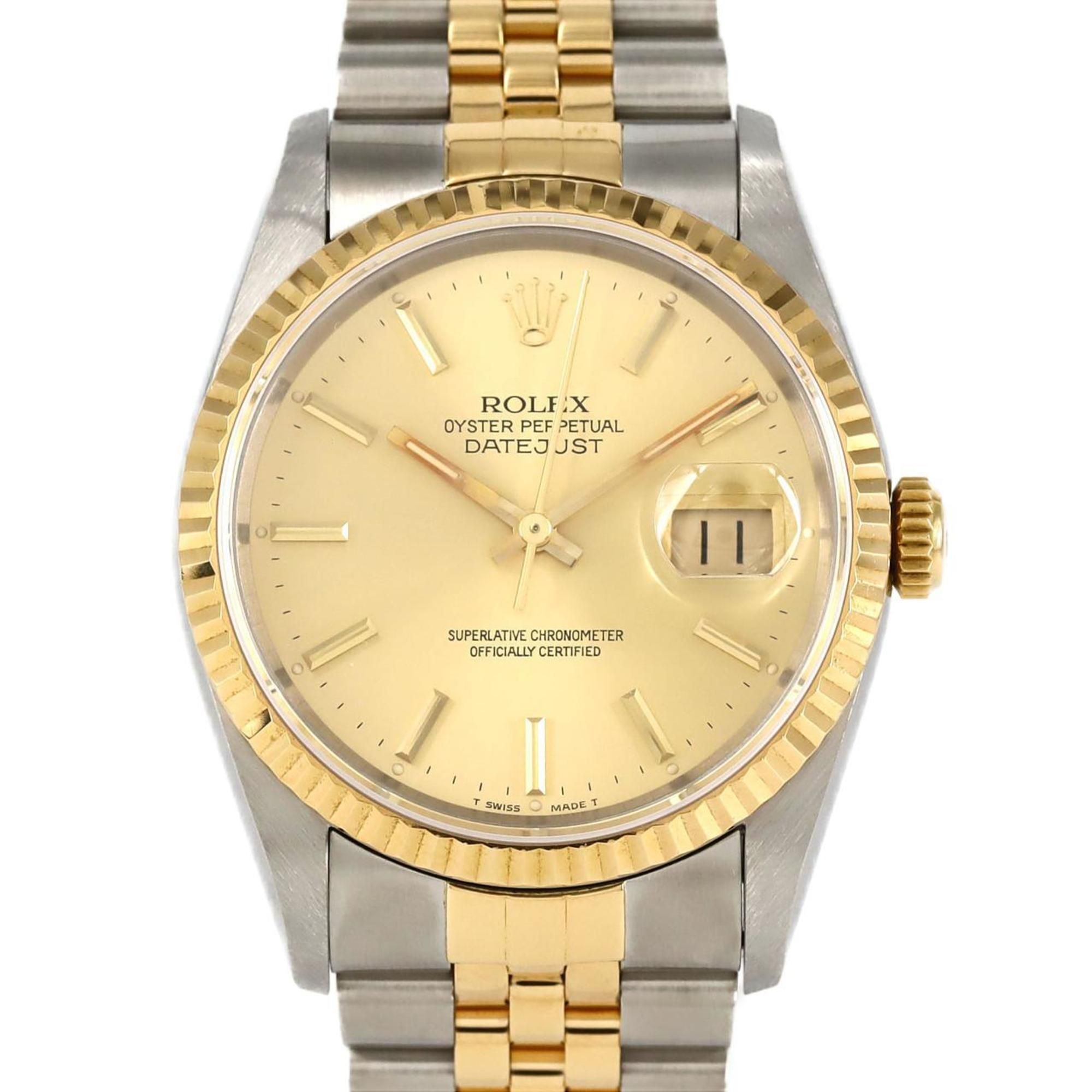 Rolex Datejust 16233 SSxYG Automatic Watch, X-Serial
