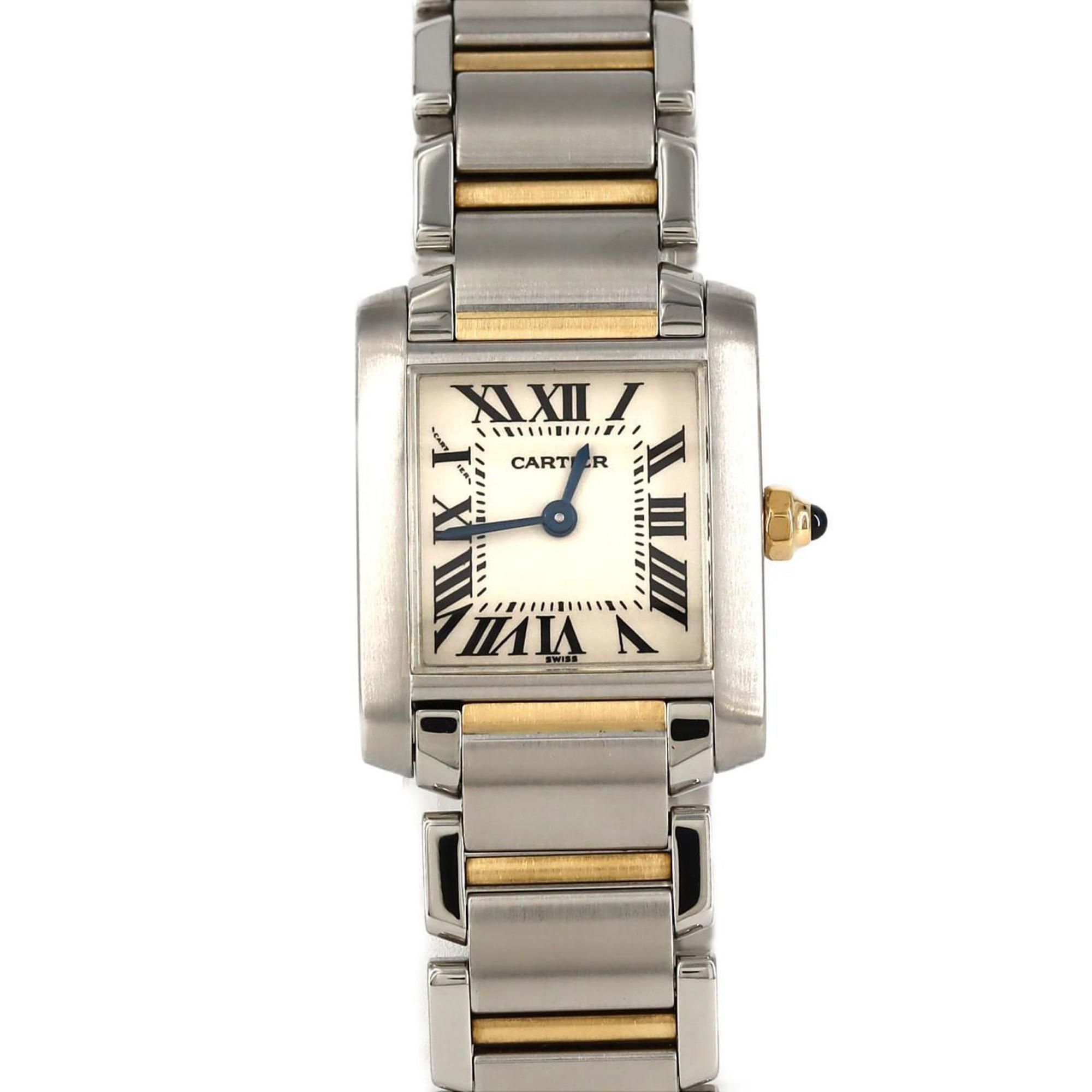 Cartier Tank Francaise SM Combi W51007Q4 SSxYG Wristwatch Quartz