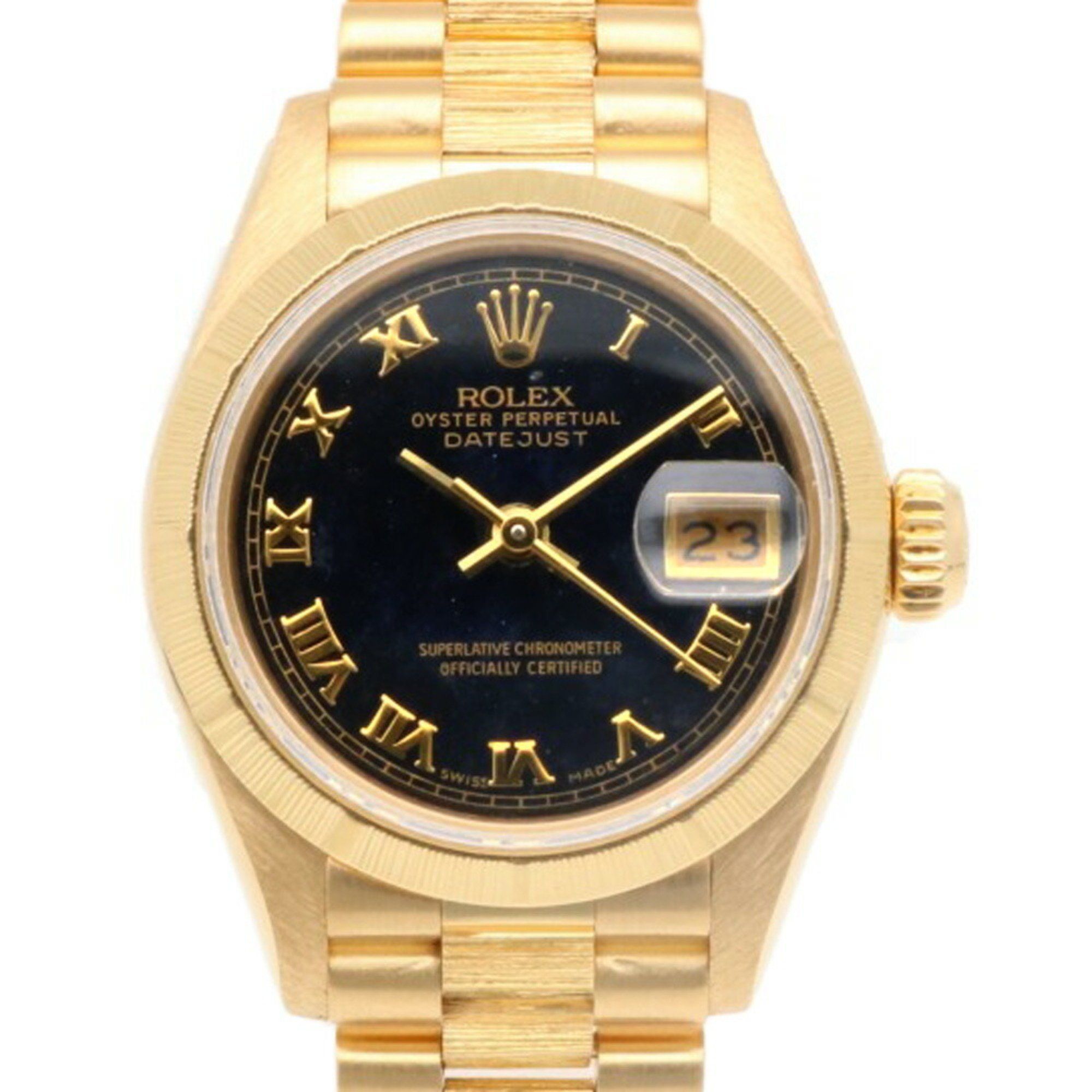 Rolex Datejust Oyster Perpetual Watch, 18k Gold, 69278, Automatic, Overhauled and Refinished, R-Seri