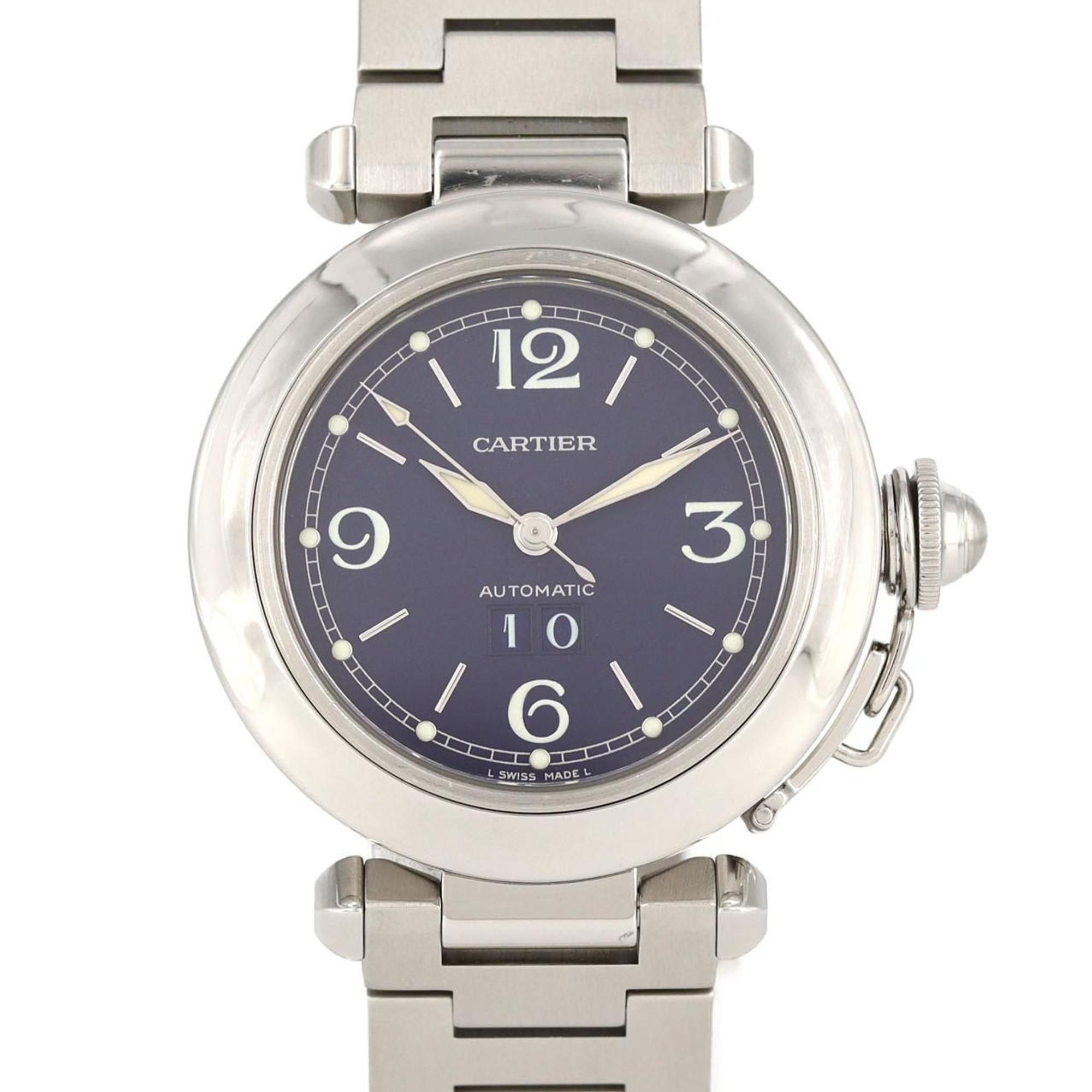 Cartier Pasha C Grande Date W31047M7 Stainless Steel Automatic Watch
