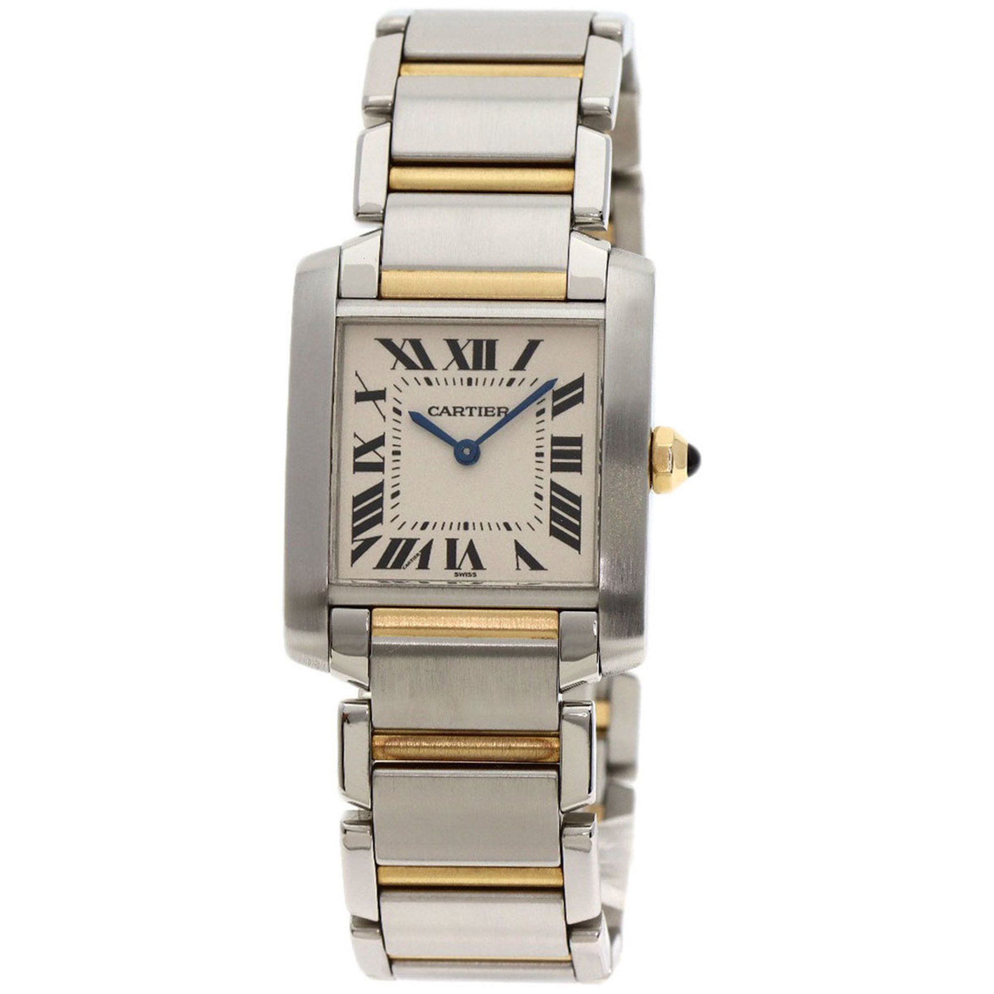 Cartier W51006Q4 Tank Francaise MM Watch Stainless Steel SSxK18YG Men's