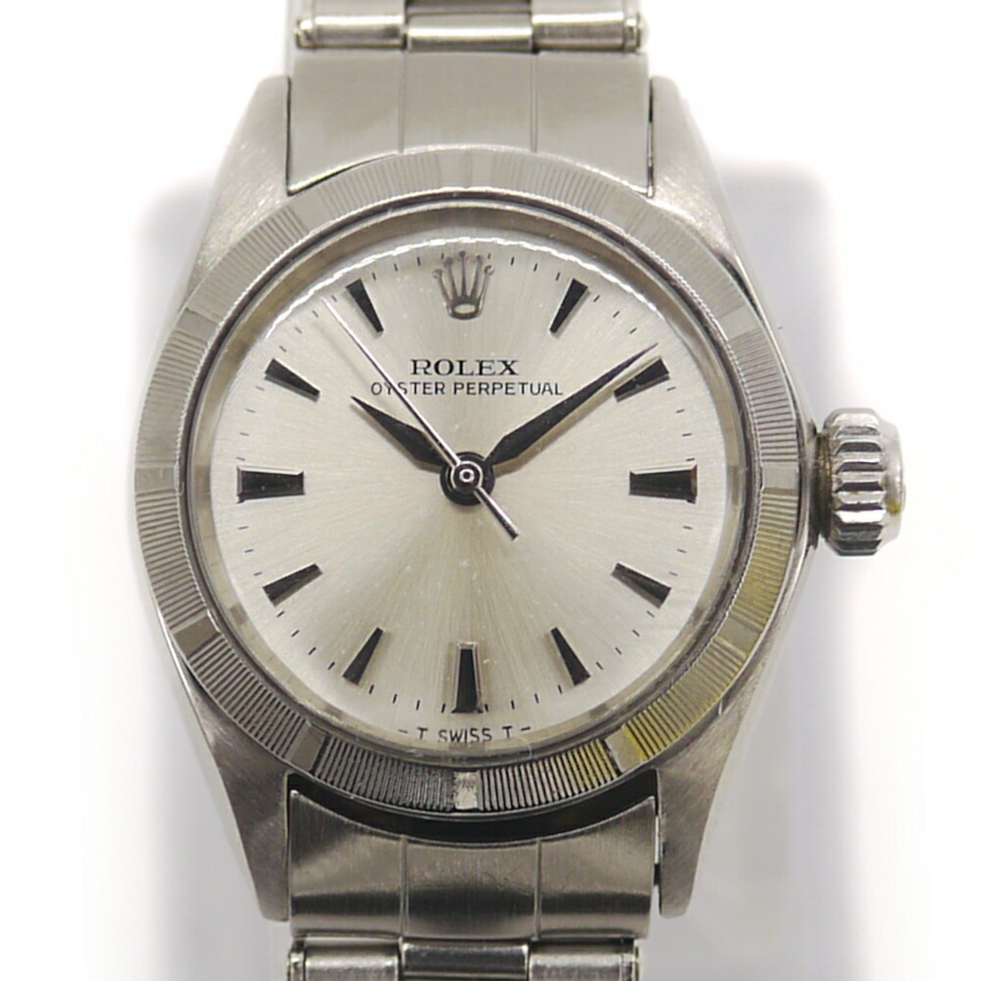 ROLEX Rolex Oyster Perpetual 6623 7-digit 17th-number Automatic Silver Dial Women's Watch