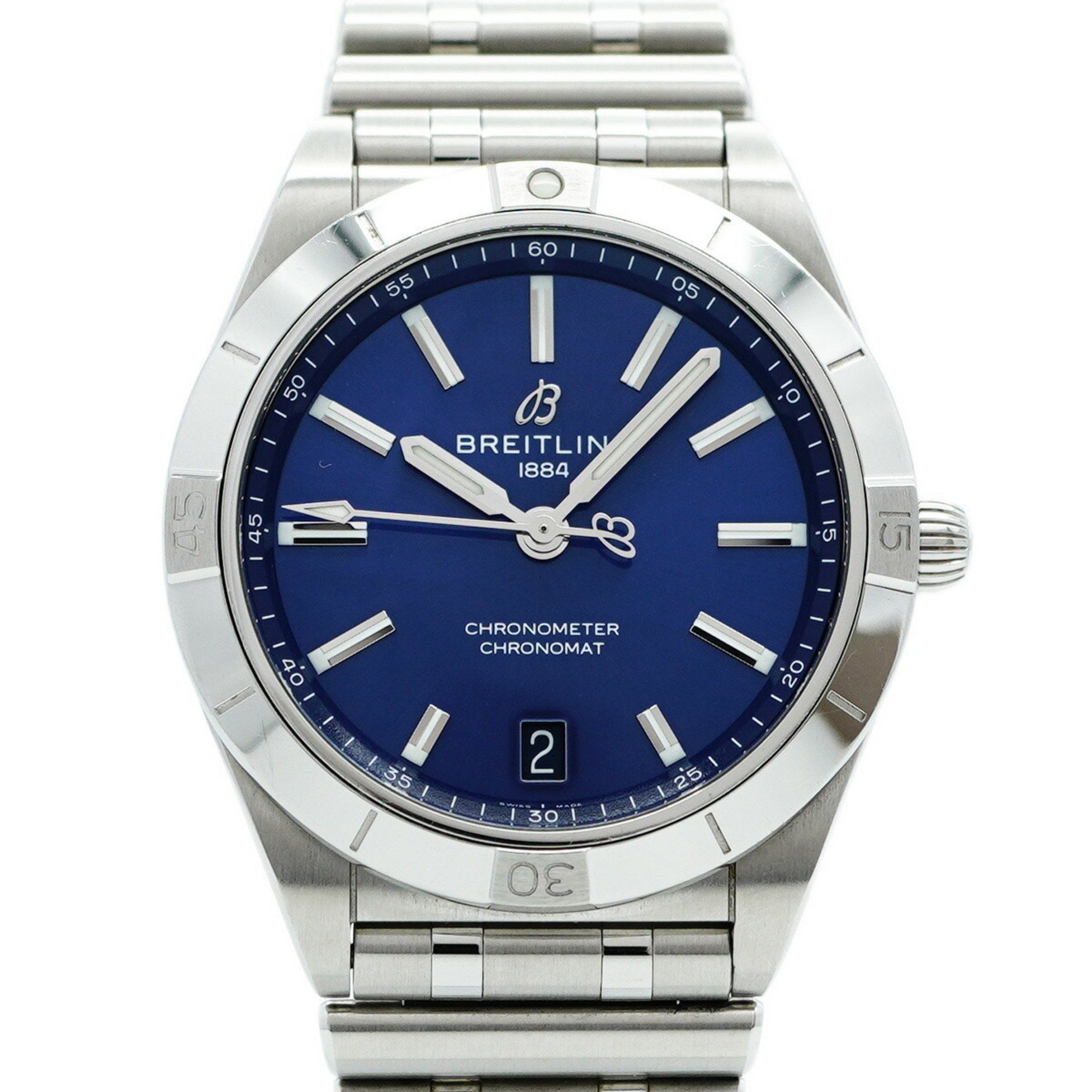 Breitling Chronomat A10380 Men's Blue Dial Watch