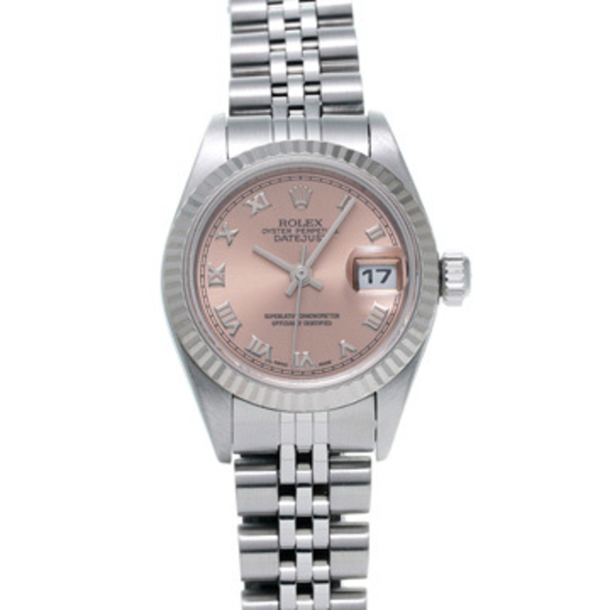 Rolex Datejust 79174 F series (manufactured around 2005) Pink ladies watch automatic winding