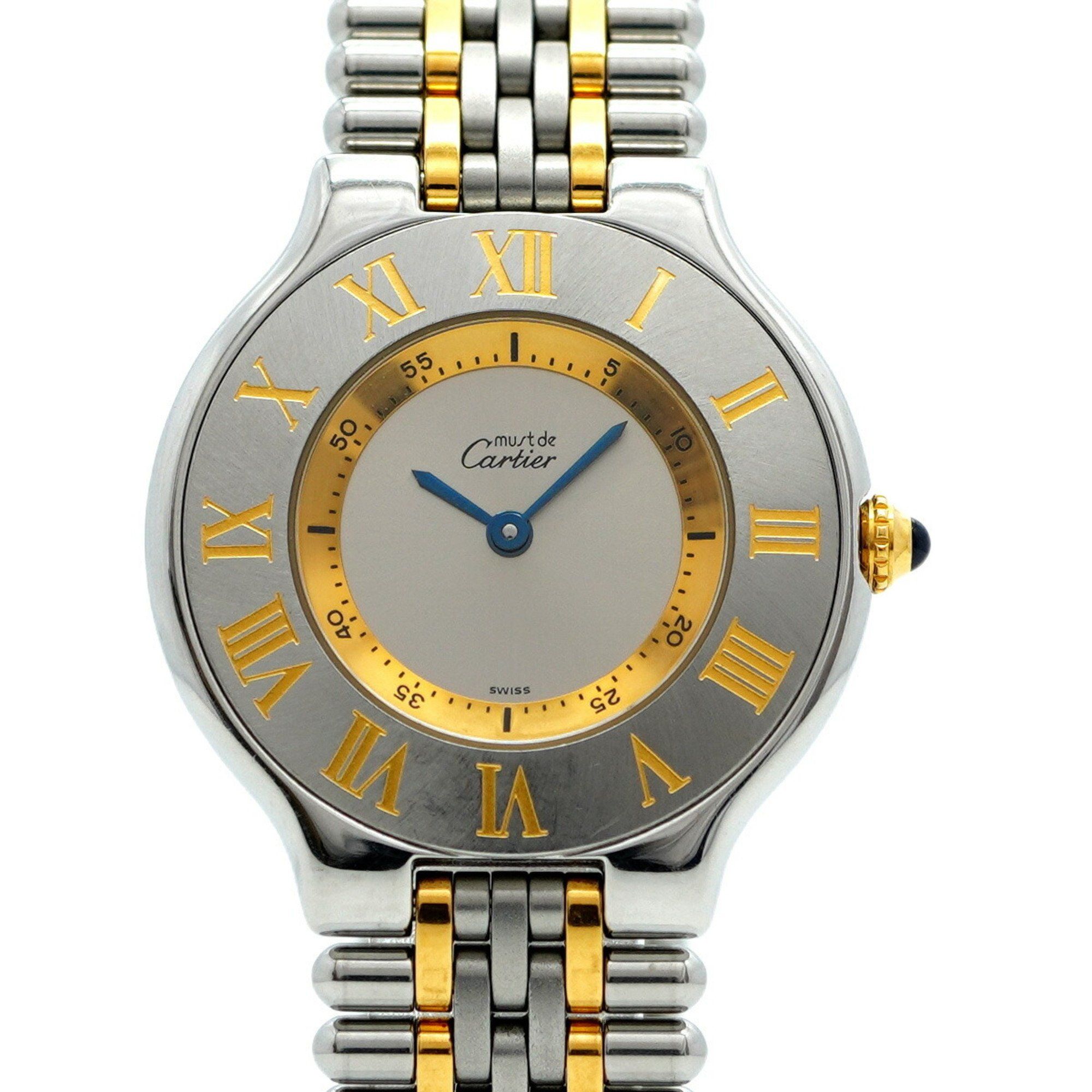 Cartier Must 21 LM W10072F4 Silver Dial Men's Watch
