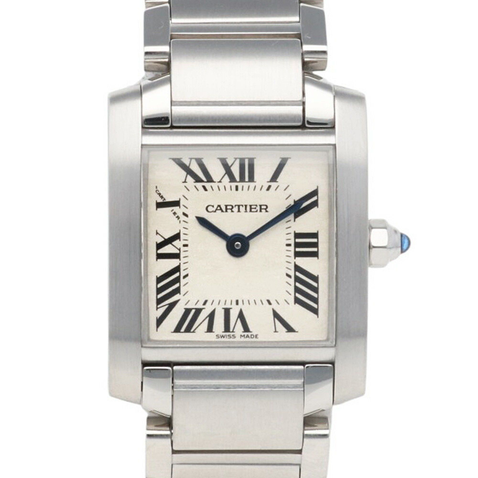 Cartier Tank Française SM Watch, Stainless Steel 2384 Quartz, Women's