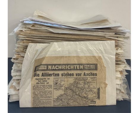 A large collection of Guernsey German Occupation newspapers 'Guernsey Evening Press and The Star' (300+), very good condition