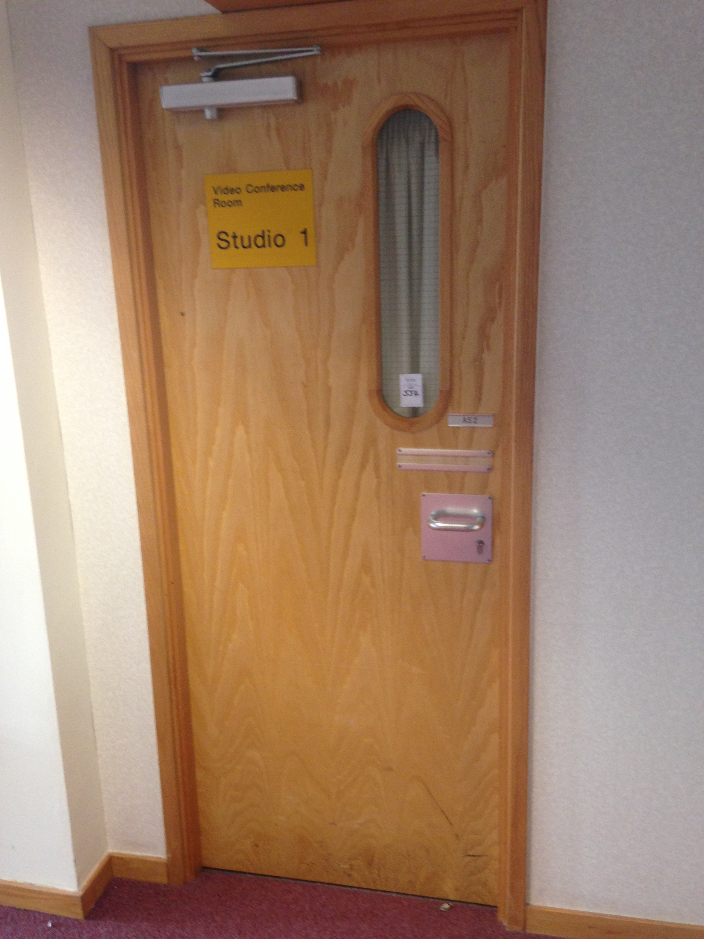 Oak Fire Door, Fittings, Frame & Architraves, 93 x 204 cm