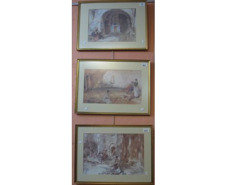 After Sir William Russell Flint, a set of four framed coloured prints. (4)(B.P. 24% incl. VAT)