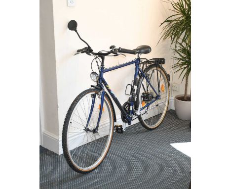 A BMW Folding Trekking Bike, 1994, part number 80 20 9 420019/020, colour Avis Blue, with aluminium rims, steel spokes with S