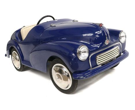 A Scarce Morris 1000 Junior Pedal Car, reputedly one of only 56 produced by The Morris Minor Centre of Bath, with blue compos