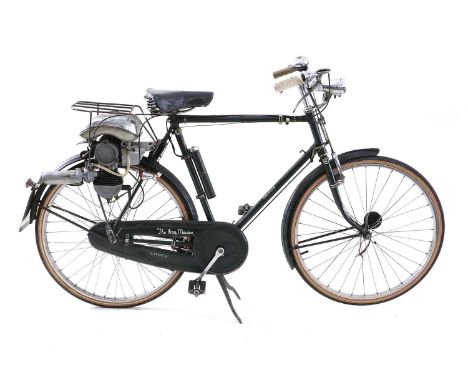 Raleigh 2 Wheel Bicycle with Power Pak 2 stroke 49cc Engine fitted  Raleigh 2 Wheel Motorcycle, Reg 266 XVGFrame number: 9621