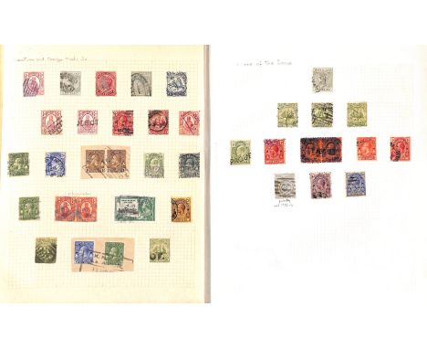 Cancellations. QV-KGVI Covers (6), stamps and pieces (54), the KGV period covers with Turks Island single ring c.d.s used at 