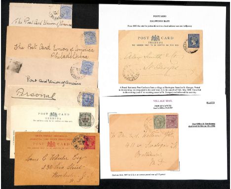 Sub-Offices. 1897-1960 Covers and cards with sub-office cancels including double ring c.d.s type H5 (27, from twelve offices)