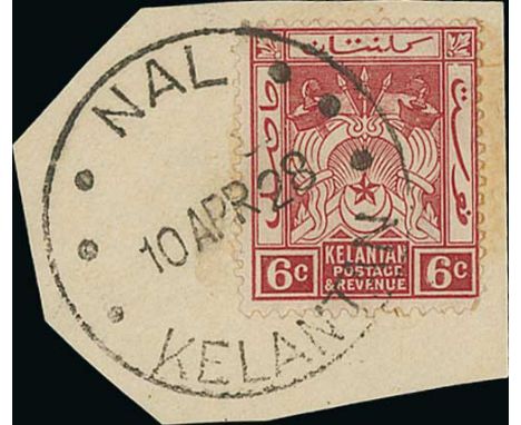 c.1915-76 Stamps and pieces (53+) and covers (23), selected cancels including single ring Kalantan c.d.s (eleven 3c stamps, i