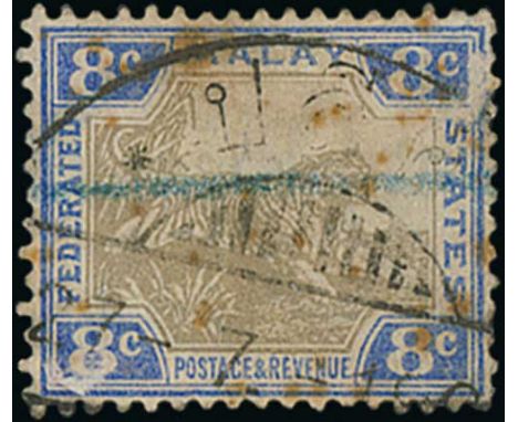 1909-12 Stamps (3) and pieces (9) comprising double ring bilingual c.d.s cancelling two 1c stamps on piece, 2c (2, one with i